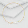 Gold Or Silver Pearl Cluster Bangle Bracelet, thumbnail 2 of 10