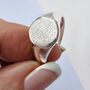 Personalised Silver Dog Nose Print Ring, thumbnail 2 of 8
