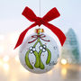 Personalised First Christmas As Mr And Mrs Bauble, thumbnail 10 of 12