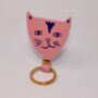 Jolly Cat Leather Keyring, thumbnail 2 of 6