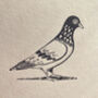 Hand Printed Pigeon Card, thumbnail 3 of 6