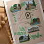 A3 Illustrated Cambridge Travel Map Print, thumbnail 2 of 2