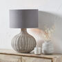 Grey Wash Rattan Table Lamp, thumbnail 1 of 8