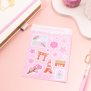 Japanese Floral Planner And Journal Sticker Sheet, 2 of 3