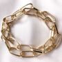 Chunky Gold Plated Double Wrap Chain Bracelet, thumbnail 3 of 6