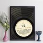 Personalised Record Label Print Top Ten Music Gift, thumbnail 5 of 12