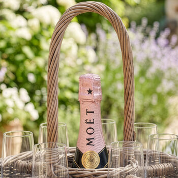 Wicker Bottle And Glass Holder, 2 of 4