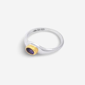 February Amethyst Birthstone Ring, 2 of 5