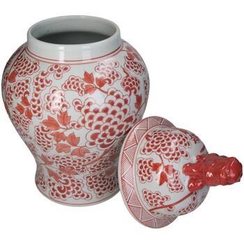 Chinoiserie Ginger Jar Pot And Vase Boxtel Red Porcelain, 8 of 8
