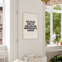 This House Runs On Sarcasm And Inappropriate Humour Wall Print | Black And Cream, thumbnail 2 of 4