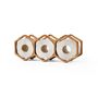 Handcrafted Oak Wood Honeycomb Toilet Paper Rack, thumbnail 4 of 8