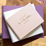 Personalised Leather Bound Wedding Guest Book, thumbnail 1 of 11