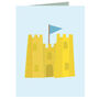 Mini Sandcastle Greetings Card, thumbnail 3 of 5