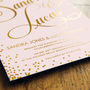 Sparkle Foiled Wedding Invitations, thumbnail 6 of 9