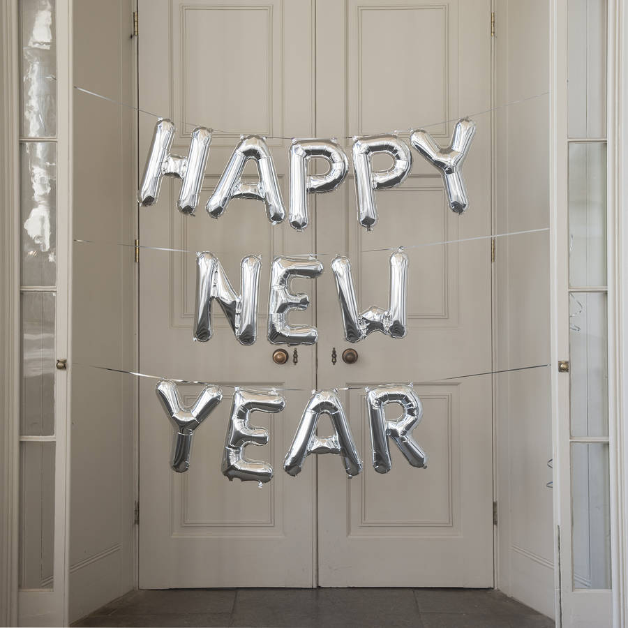 Happy New Year 16 Inch Balloon Letters By Bubblegum