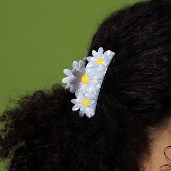 Daisy Flower Resin Claw Hair Clip, 7 of 12