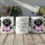 Personalised Black Labrador Morning Coffee Pet Gift Mug, thumbnail 2 of 2