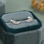 Sterling Silver Angel Wing 16 G Flat Back Labret Earrings, thumbnail 5 of 12