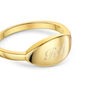 Elliptical Band Ring 18 K Gold Plated Solid Silver, thumbnail 5 of 8