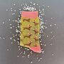 Bamboo Sausage Dog Santa Socks In Olive Green, thumbnail 1 of 1