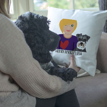 Personalised Dog Mum Gift Cushion For Dog Lovers, 4 of 12