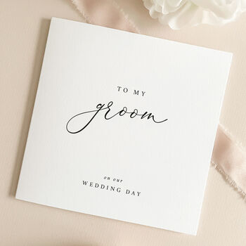 Luxury Wedding Day Card To My Bride, Groom With Wax Seal, 12 of 12