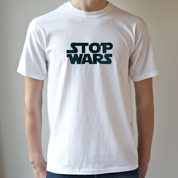 Stop Wars Men's T Shirt, 5 of 6