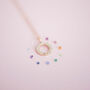 9ct Gold Birthstone Circle Necklace, thumbnail 1 of 5