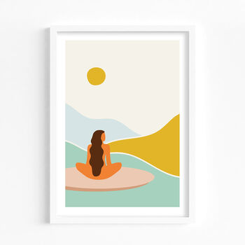 Beach Surfer Art Print, 4 of 6