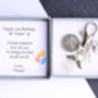 21st Birthday Lucky Sixpence Charm Keyring, thumbnail 1 of 3