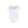 Nina Floral Frill Collar Baby Bodysuit, thumbnail 1 of 6