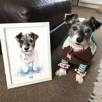 Personalised Pet Portrait Painting, 9 of 12