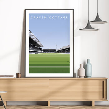 Fulham Fc Craven Cottage Hammersmith End Poster, 3 of 8