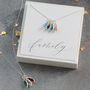 Family Birthstone Marquise Charm Necklace, thumbnail 5 of 12
