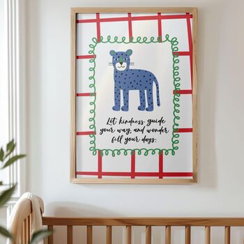 Let Kindness Guide Your Way Nursery Print, 4 of 7