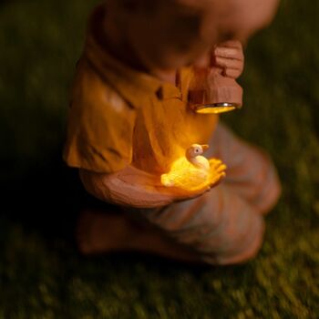Solar Boy Duck Garden Ornament LED Outdoor Lighting, 2 of 5