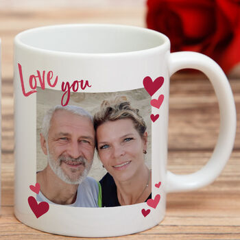 Personalised 'Love You' Photo Upload Mug, 2 of 3