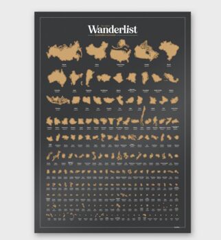 Wanderlist Scratch Off Poster, 5 of 5