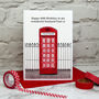 'Telephone Box' Personalised Birthday Card, thumbnail 1 of 4