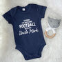 Watching Sport With Uncle Personalised Sports Babygrow, thumbnail 4 of 8