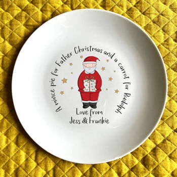 Personalised Christmas Eve Santa Plate, 2 of 2
