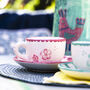 Hand Painted Espresso Cup And Saucer, thumbnail 5 of 9