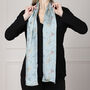 Birds Long Silk Scarf, thumbnail 3 of 5