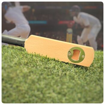 Personalised Cricket Bat Bottle Opener, 7 of 12