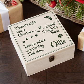 Personalised Pets Twas The Night Before Christmas Box, 9 of 9