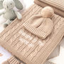 New Baby Boy Blanket, Cardigan, Hat And Mittens Gift Set, thumbnail 5 of 12