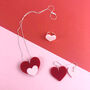 'Love Shout' Acrylic Heart Jewellery Set, thumbnail 1 of 6