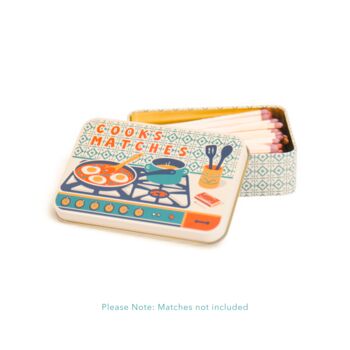 Match Tin Storage Box Candle Home Kitchen Accessory Matches | Cook's Matches, 3 of 5