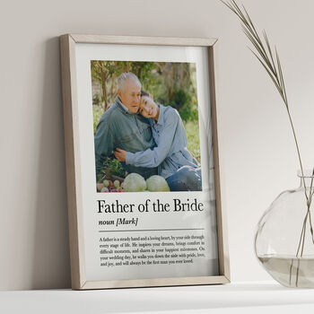 Father Of The Bride Gift, Custom Photo Print, 3 of 5