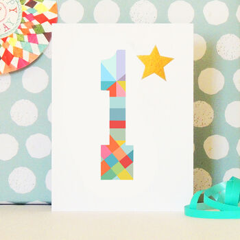 Mini Birthday Number Card, Ages One To Ten, 2 of 11
